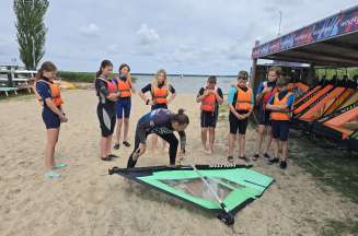 Dąbki - obóz sportów wodnych - z wiatrem i wodą