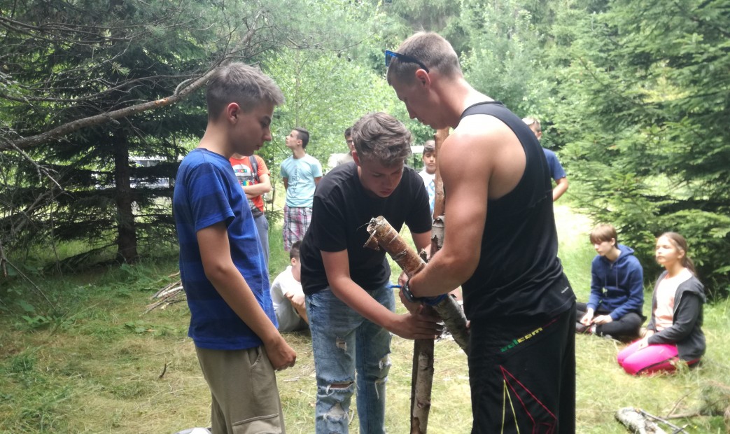 Zajęcia z adrenaliną na obozie w Muszynie